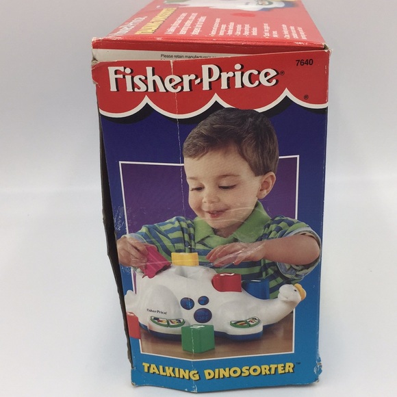 Rare 1994 Vintage Fisher-Price Talking Dinosorter Learning Electronic Toy 7640 - Picture 5 of 16